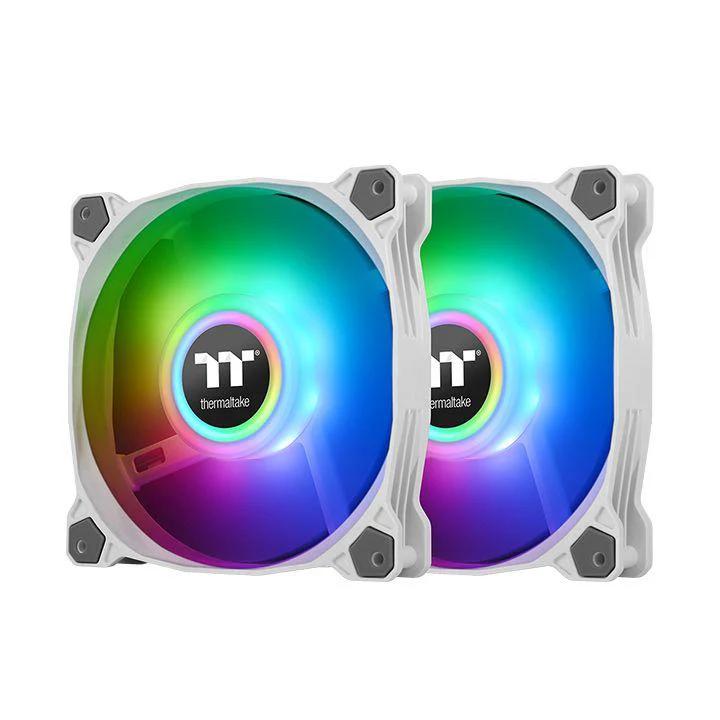 Thermaltake Pure Duo 12 ARGB 120mm Sync Fan w/ Controller - White - مروحة تبريد